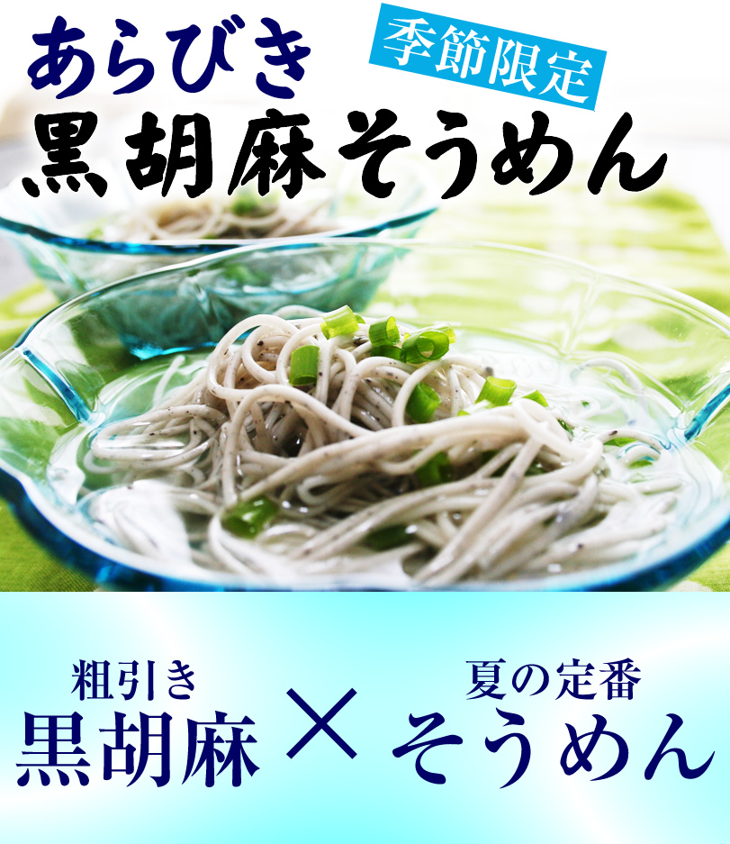 あらびき黒胡麻そうめん