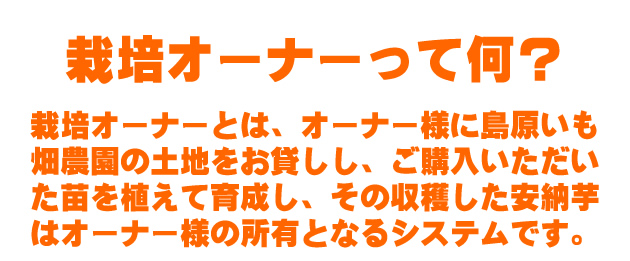 栽培オーナー制度